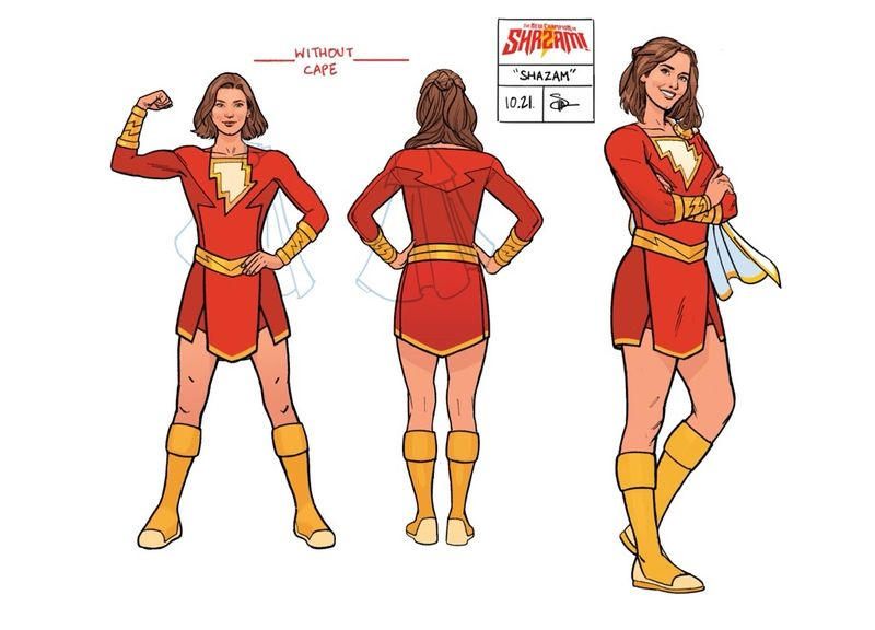 La concept art del nuovo campione di Shazam