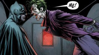 Sida från Batman: Three Jokers