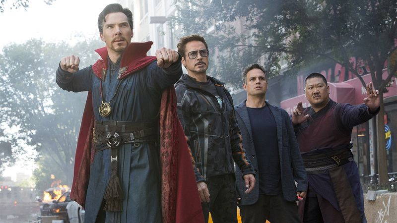 Immagine dal finale di Avengers: Infinity War