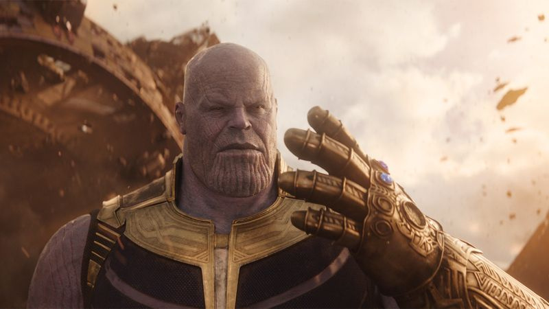 Immagine dal finale di Avengers: Infinity War