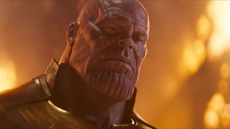 Immagine dal finale di Avengers: Infinity War