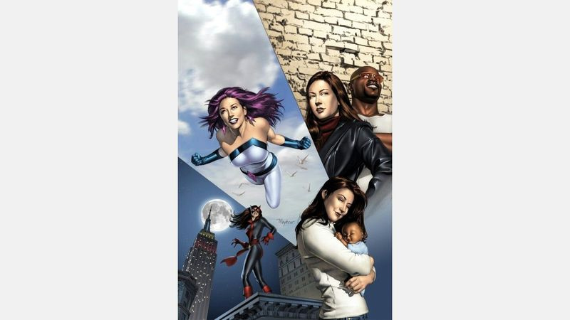 Bild mit verschiedenen Versionen von Jessica Jones aus Comics