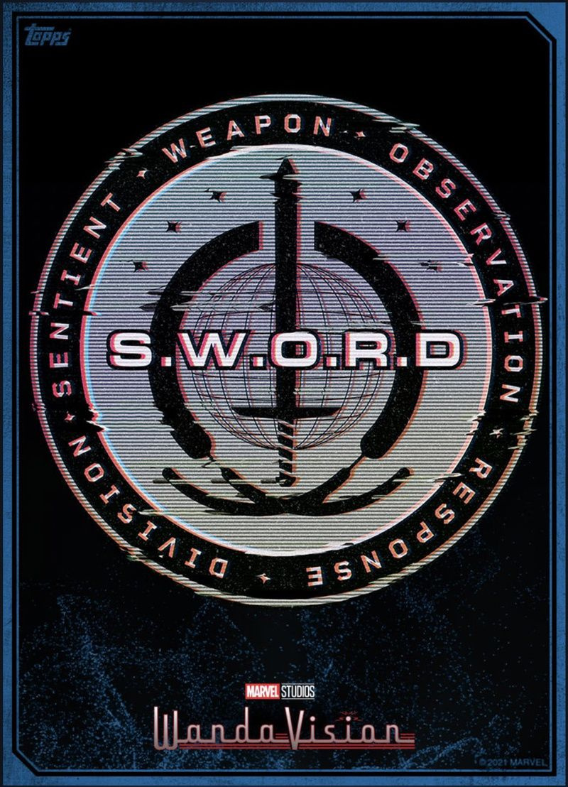 WandaVision-Werbebilder mit dem SWORD-Logo