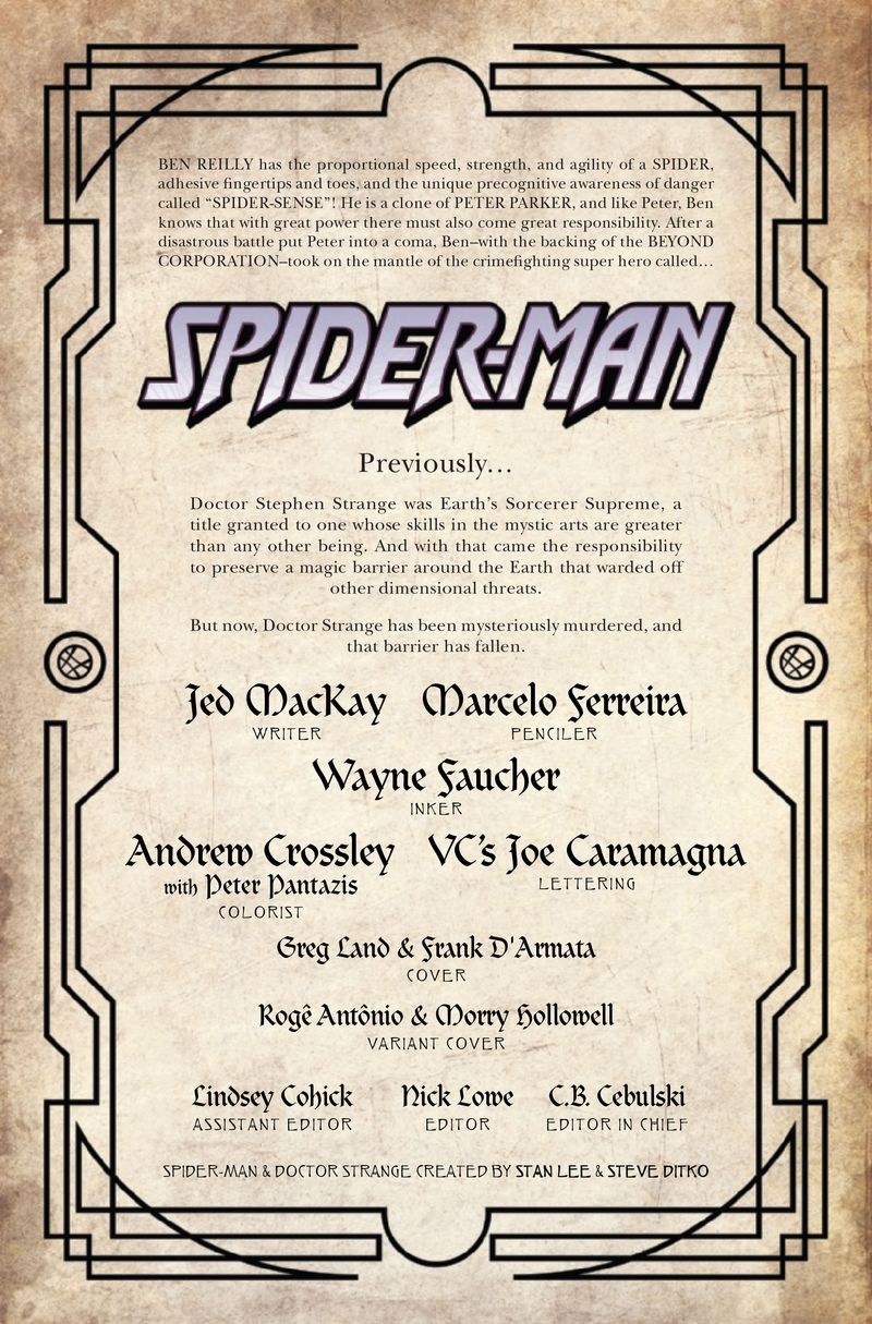 Death of Doctor Strange: Spider-Man #1