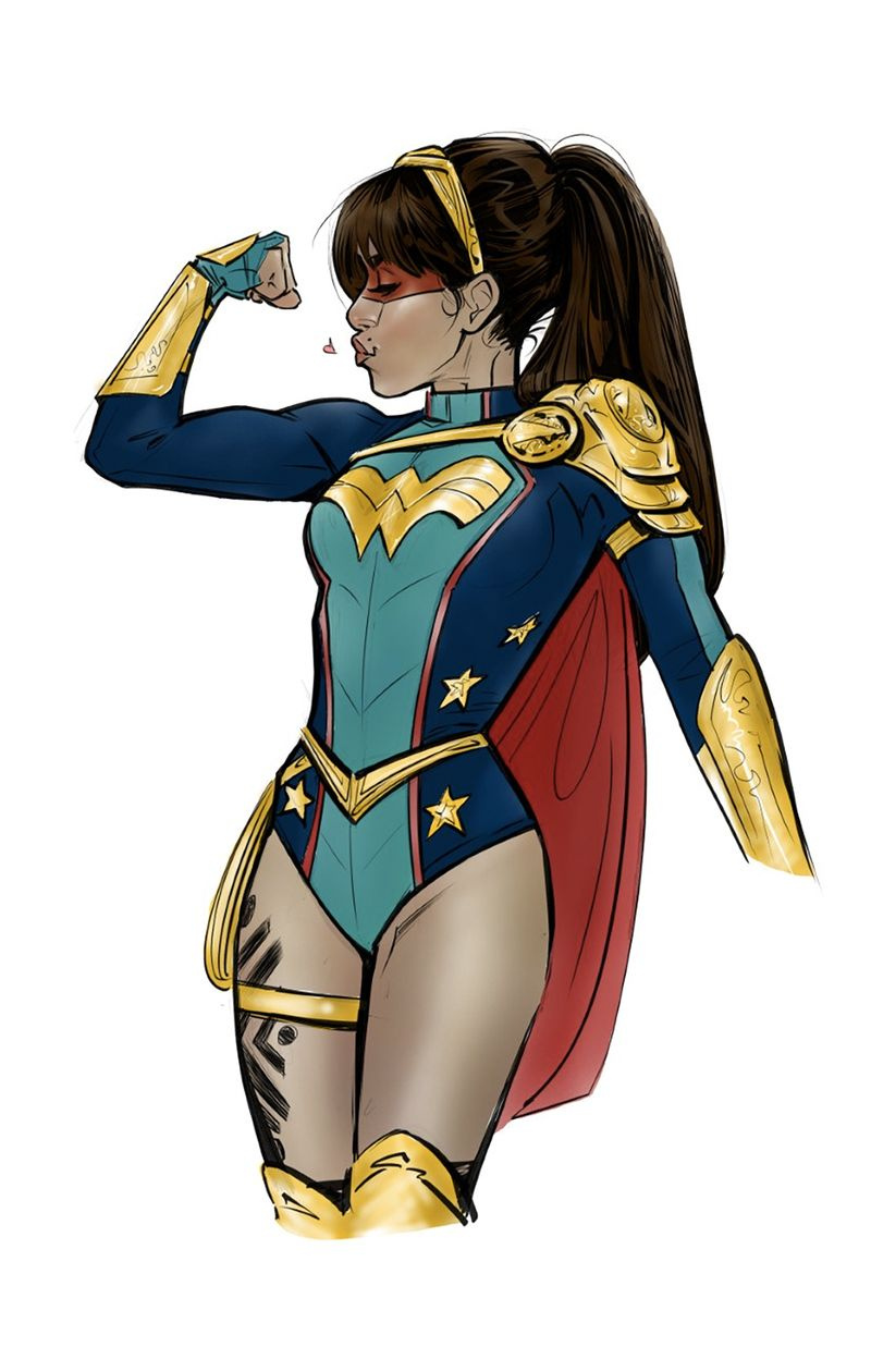 concept art voor Wonder Girl door Joëlle Jones