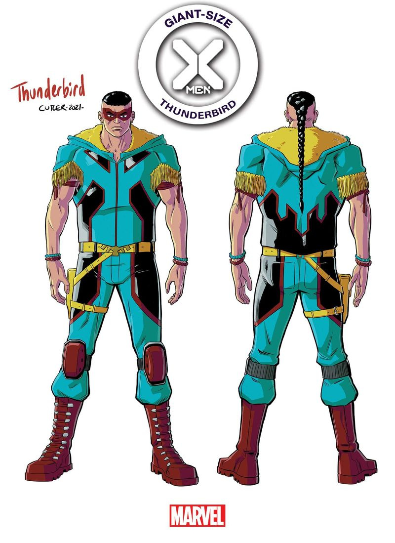 Giant-Size X-Men: Thunderbird #1 ontwerpvariant hoes door David Cutler