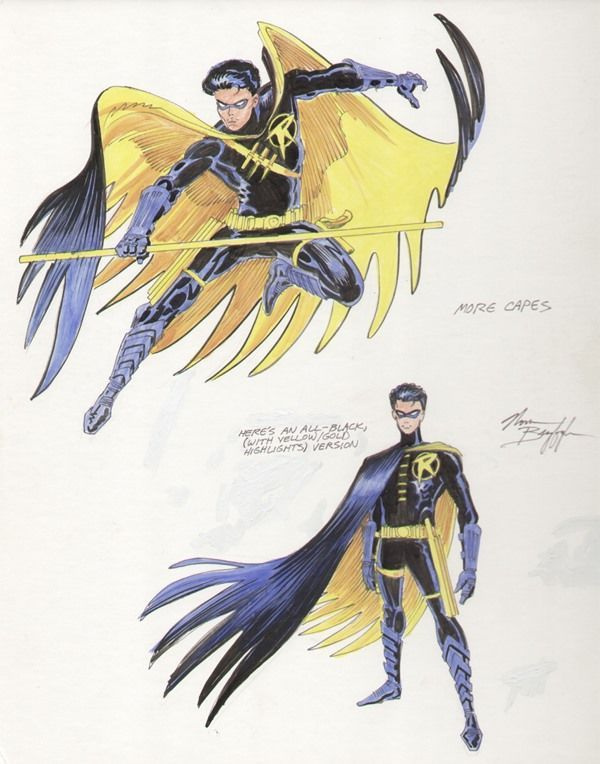 Proposta di design di Tim Drake di Norm Breyfogle