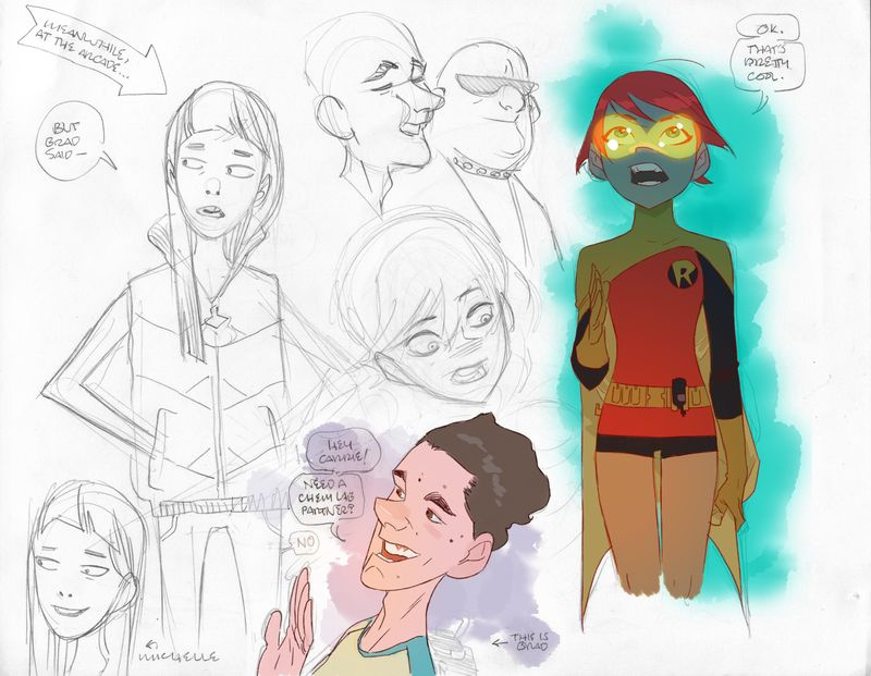 Dark Knight: Carrie Kelley project concept art