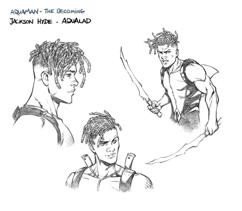 Aquaman: The Becoming #1 konseptitaide