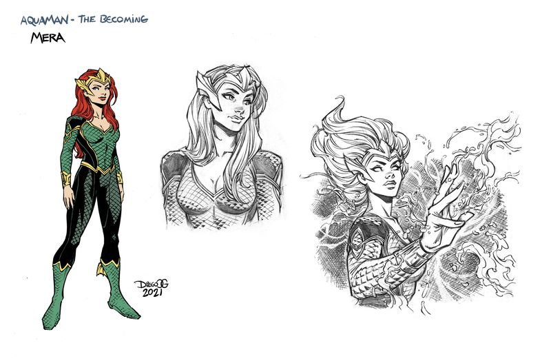 Aquaman: The Becoming #1 konseptitaide