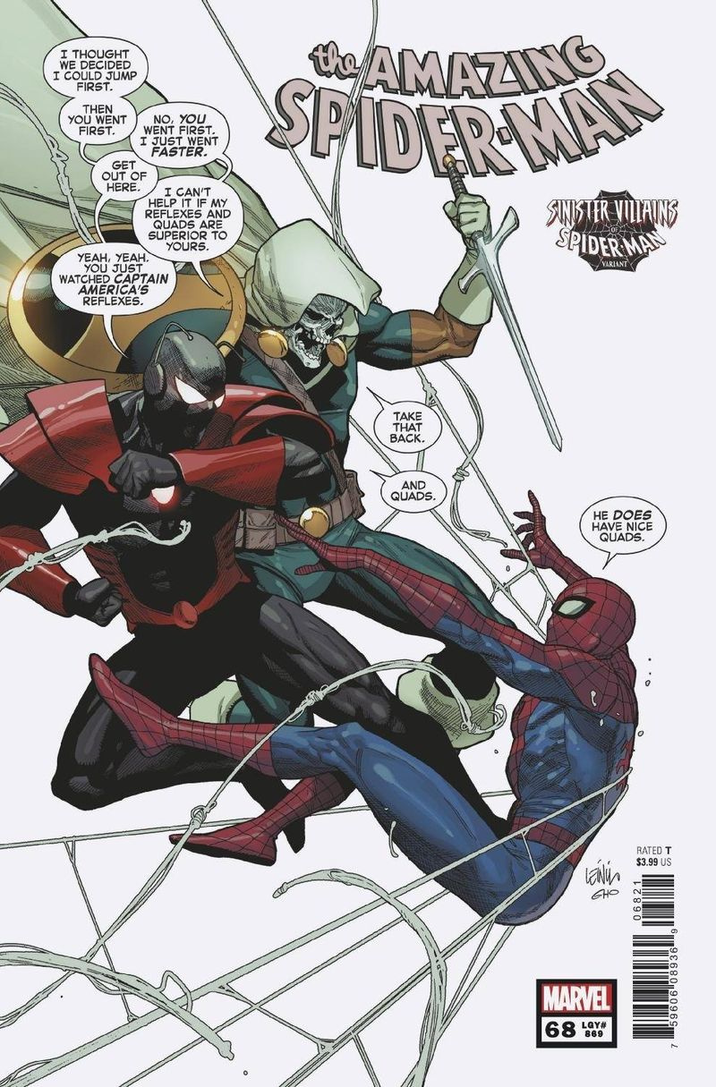 Mercoledì 9 giugno, copertina della variante Spider-Man Villains