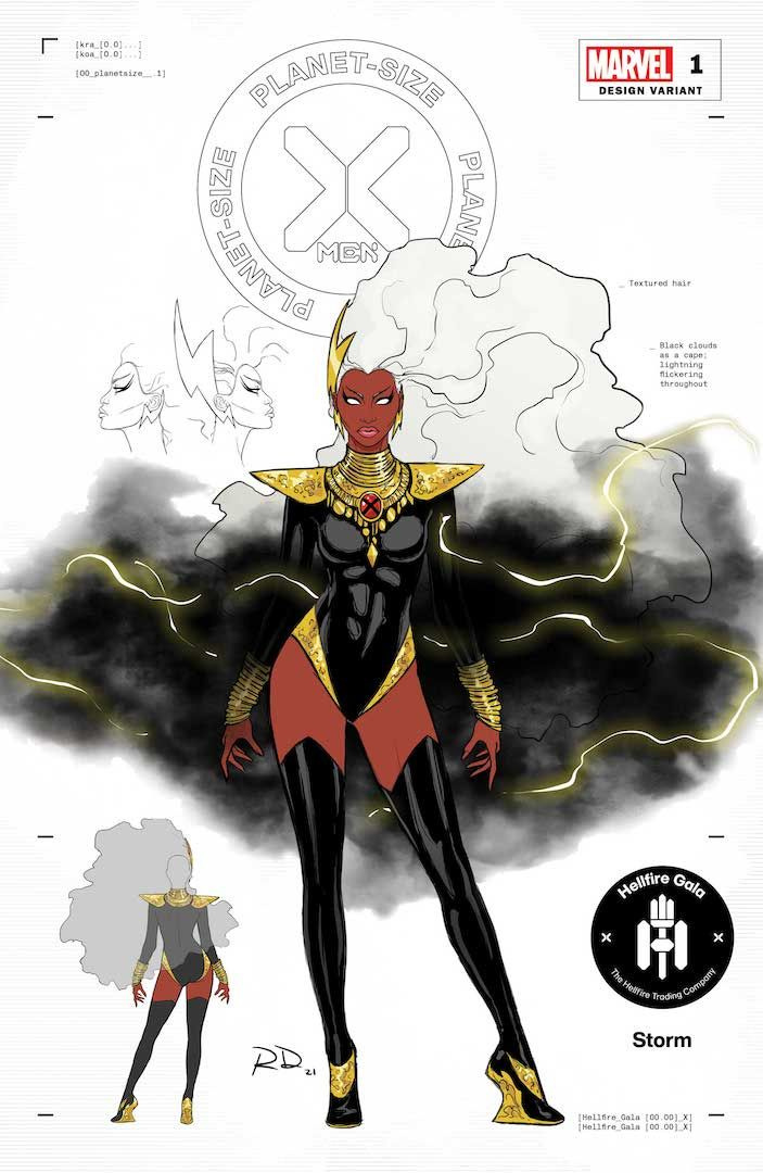 Disegni di abiti Hellfire Gala di Russell Dauterman