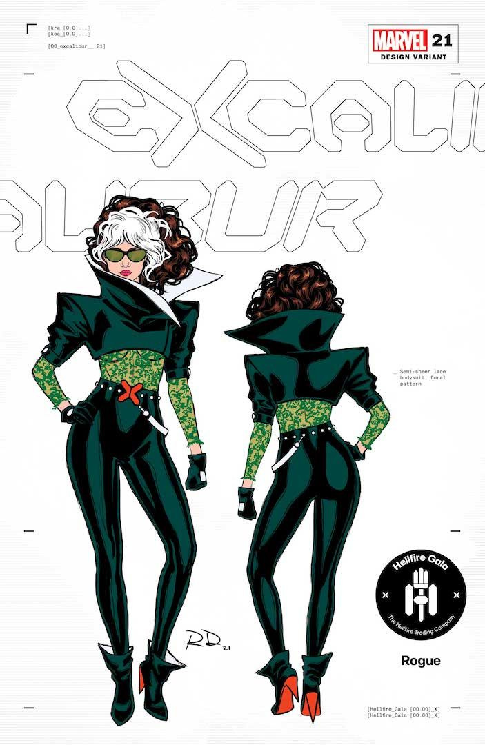 Disegni di abiti Hellfire Gala di Russell Dauterman
