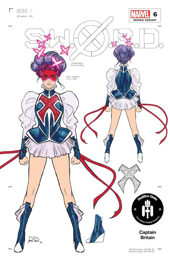 Disegni di abiti Hellfire Gala di Russell Dauterman