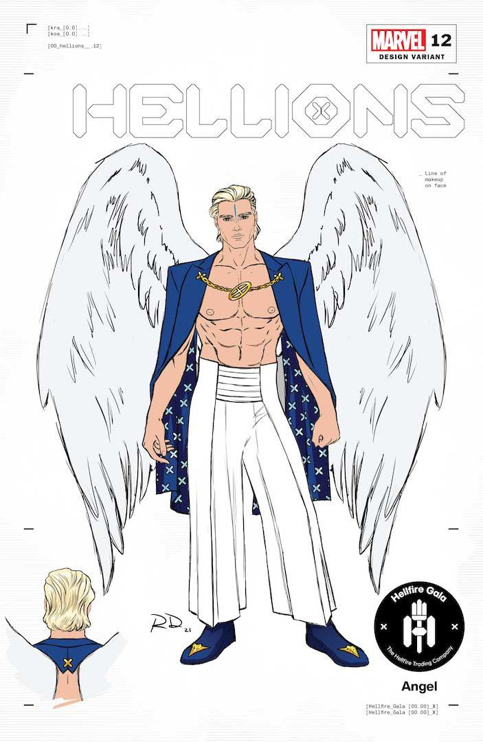Disegni di abiti Hellfire Gala di Russell Dauterman