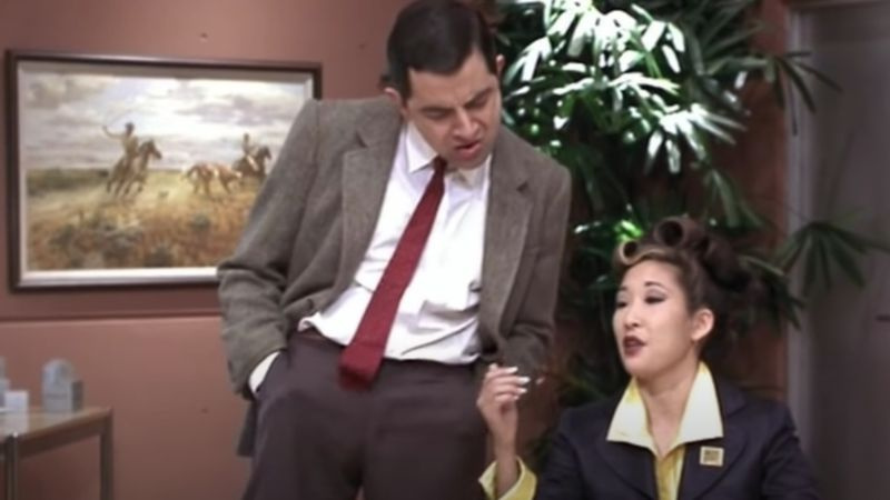 Rowan Atkinson og Sandra Oh i Bean