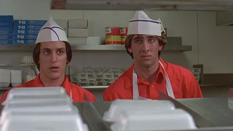 Michael Wyle og Nicolas Cage i Fast Times på Ridgemont High