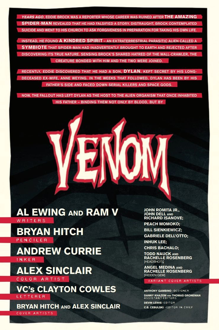 Venom #1 forhåndsvisning