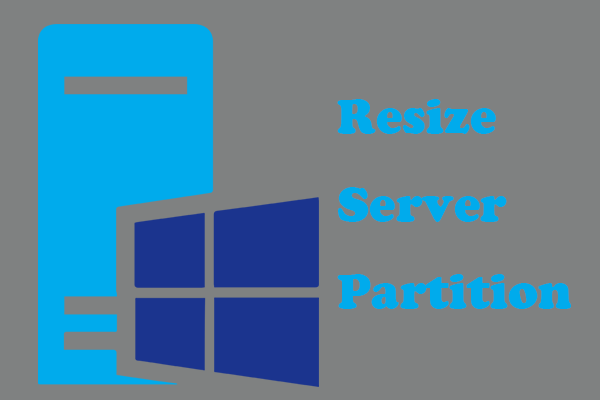 redimensionner la vignette de la partition du serveur