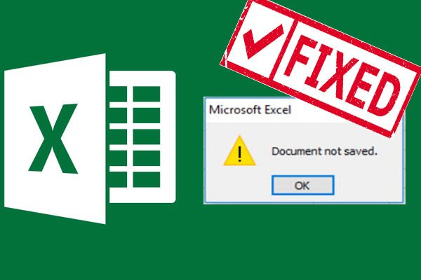 Excel-dokument blev ikke gemt