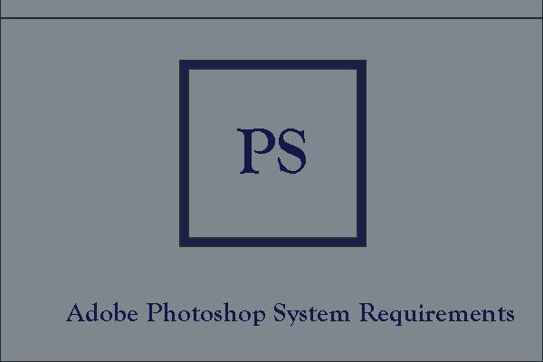 miniatuur van de systeemvereisten van photoshop