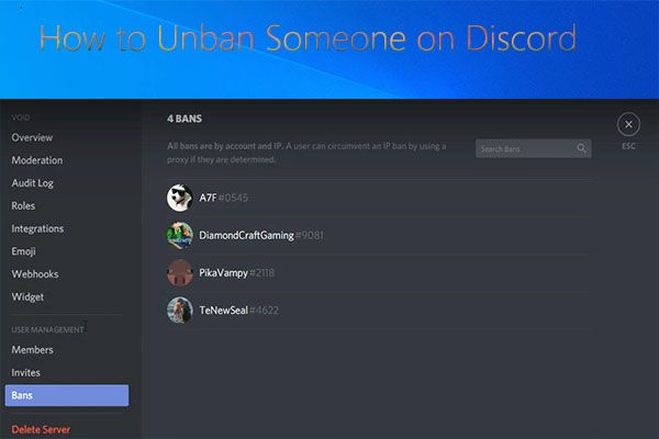 hvordan man ophæver en person på discord thumbnail