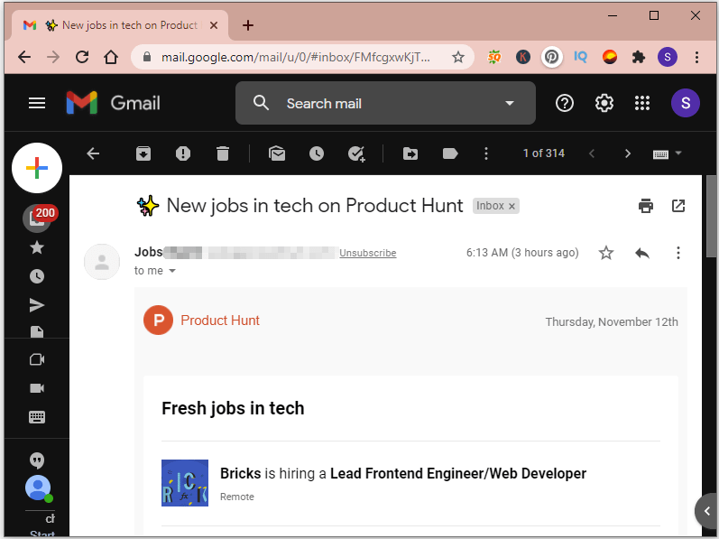 Gmail-achtergrond