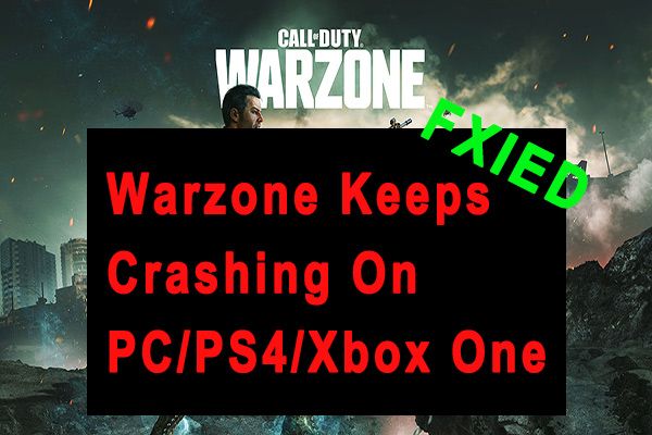 warzone blijft thumbnail crashen