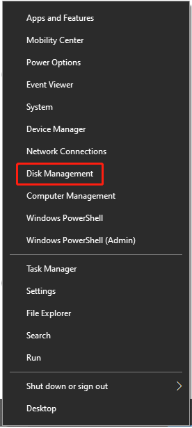 Disk Yönetimini Seçin