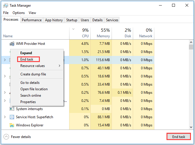 afslutte Origin-processen gennem Task Manager