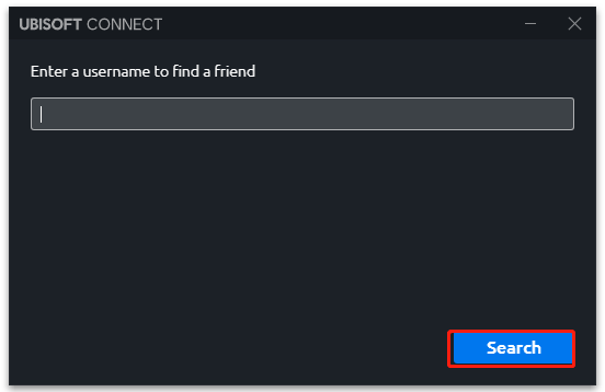   voer een gebruikersnaam in Ubisoft Connect in