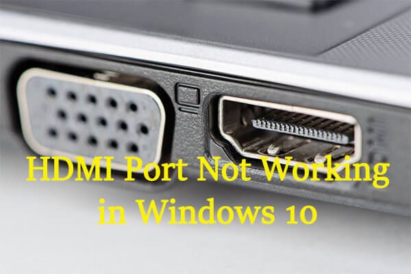 HDMI-port virker ikke thumbnail
