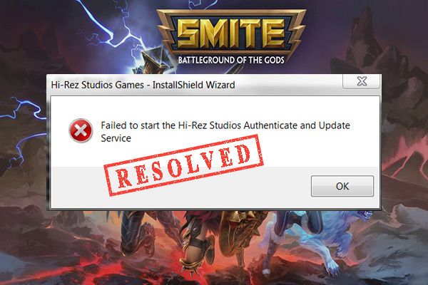 Hi rez kan niet worden geïnstalleerd, verifieer en update serviceminiatuur