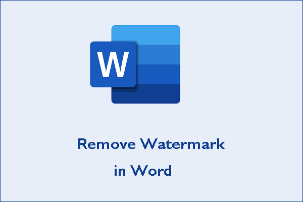 verwijder watermerk in woordminiatuur