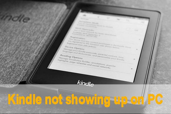 kindle verschijnt niet op pc-miniatuur