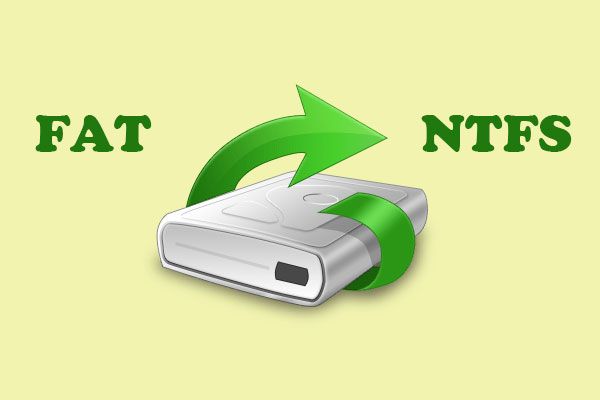 converteer fat32 naar ntfs zonder gegevensminiatuur te verliezen