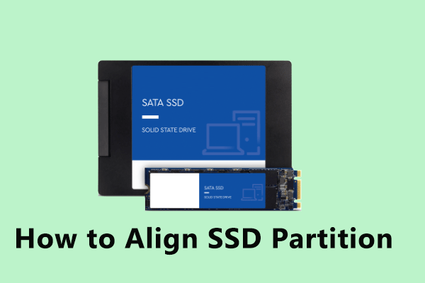 hoe de SSD-partitieminiatuur uit te lijnen