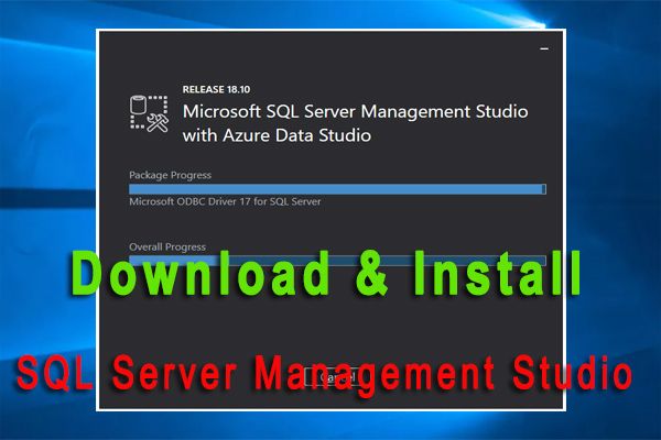 sql server management studio download miniatuur installeren