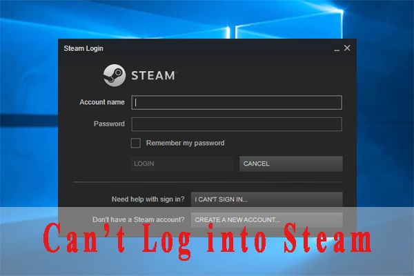 ne morem se prijaviti v sličico steam