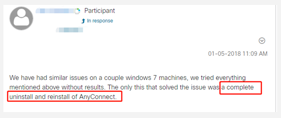 пользовательский отчет от сообщества cisco