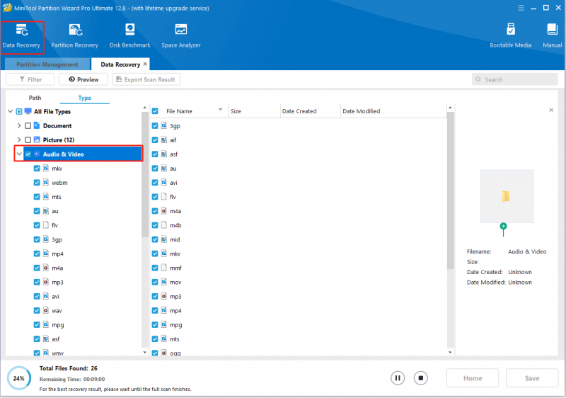 video's herstellen met behulp van deze site Partition Wizard