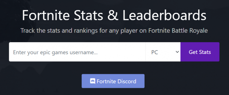 krijg statistieken van Fortnite-spelers