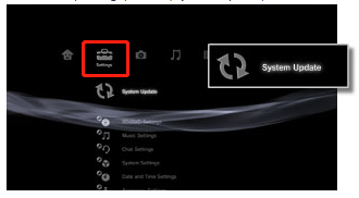 vælg Systemopdatering