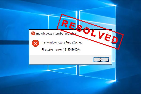 ms windows store purgecaches thumbnail