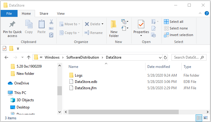 изтрийте кеша за актуализиране на Windows