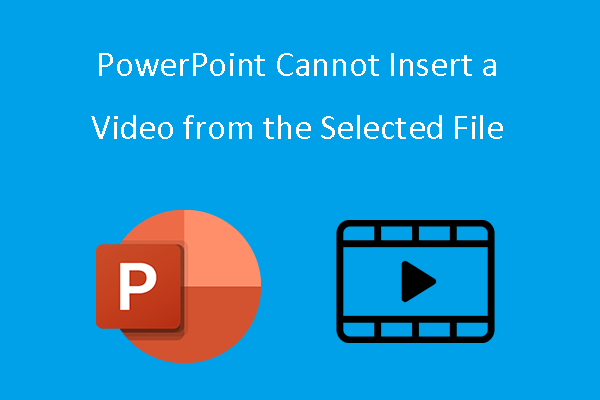 powerpoint kan ikke indsætte video fra den valgte fil-thumbnail