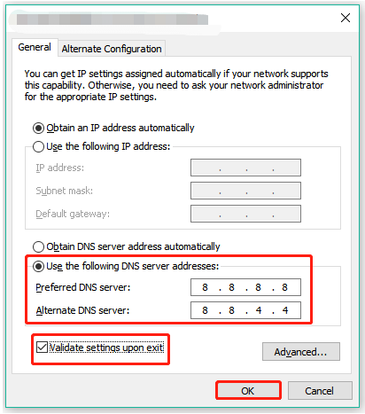 overschakelen naar de Google DNS