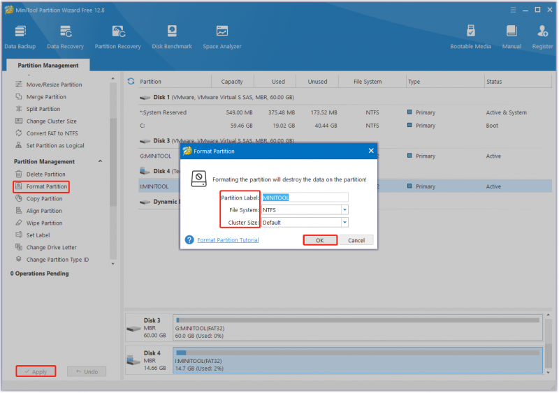   formatteer uw harde schijf met behulp van deze site Partition Wizard