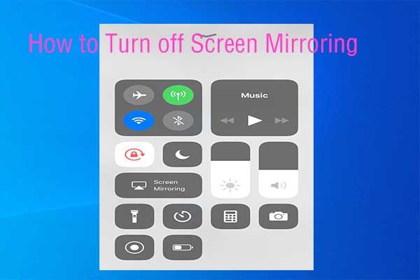 zet scherm mirroring thumbnail uit