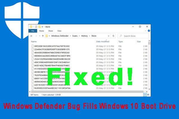 windows defender bug fylder windows boot drive thumbnail